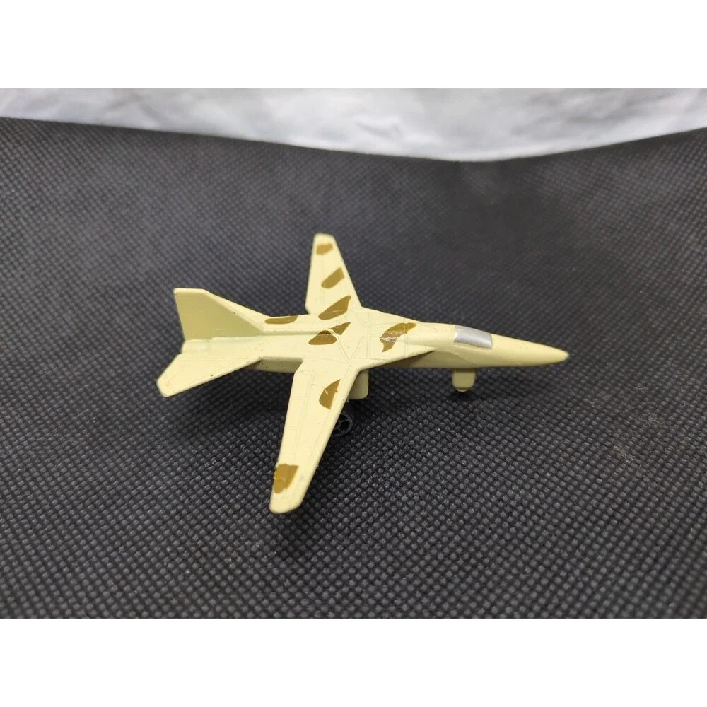 Yellow And Olive Diecast Military Fighter Plane 3
